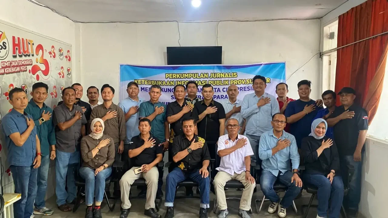 Silaturahmi PJKIP Sumbar dengan Subdit I Bidang Politik Ditintelkam Polda Sumbar di Mabes Online di Padang, Kamis, (17/7/2025). Foto : Istimewa