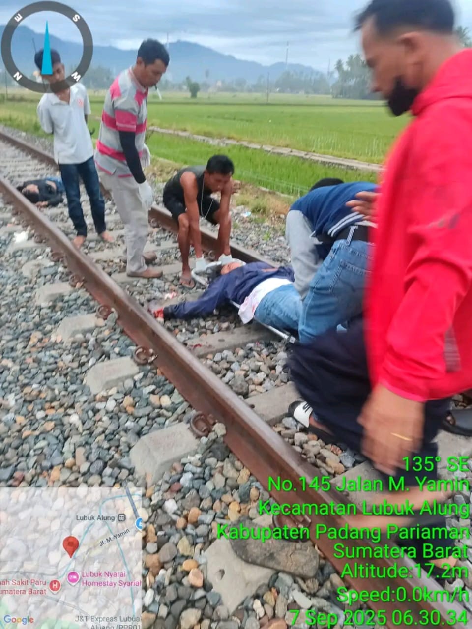 seorang-warga-meninggal-dunia:-digilas-kendaraan-pemeriksa-jalur-kereta-api-di-lubuk-alung