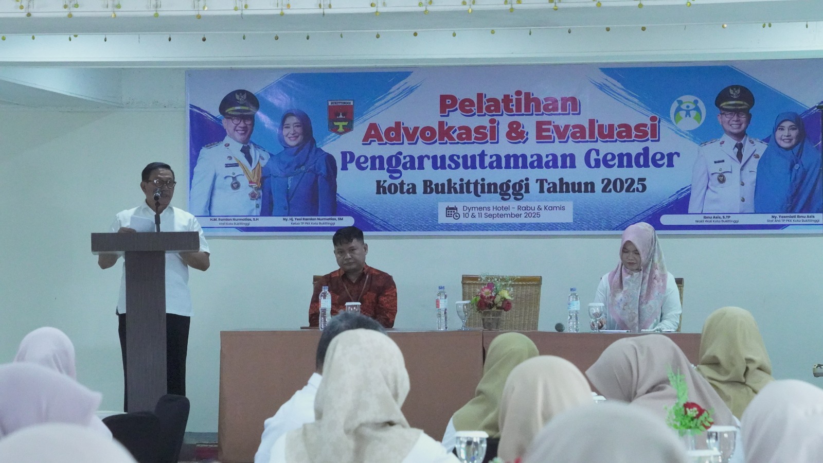 wali-kota-ramlan-nurmatias-buka-pelatihan-advokasi-dan-evaluasi-pengarusutamaan-gender