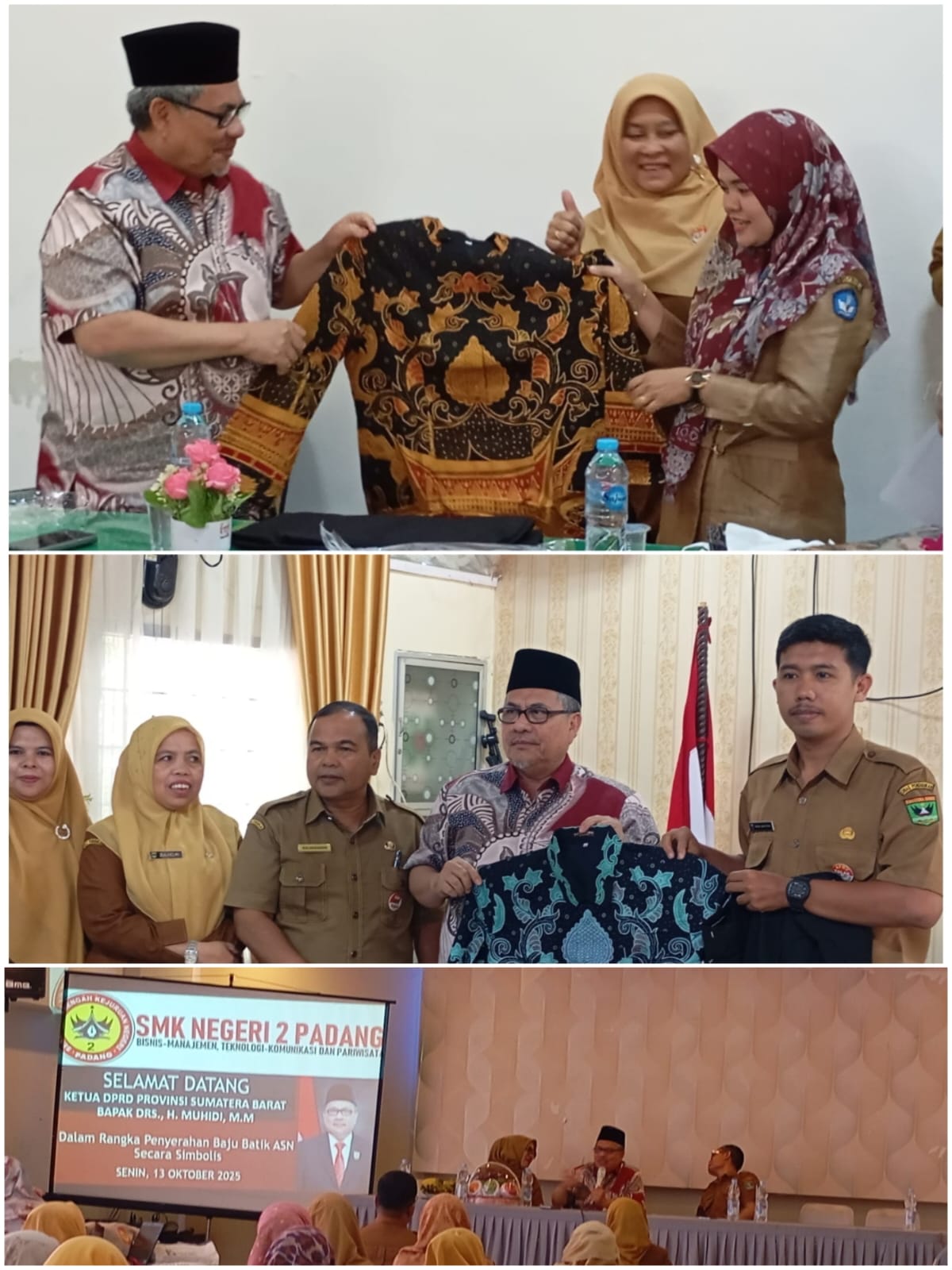 guru-dan-asn-3-slta-di-padang-dapat-baju-batik-dari-ketua-dprd-sumbar-muhidi