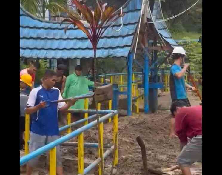 luapan-sungai-lumpuhkan-intake-perumda-am-padang,-distribusi-air-tersendat