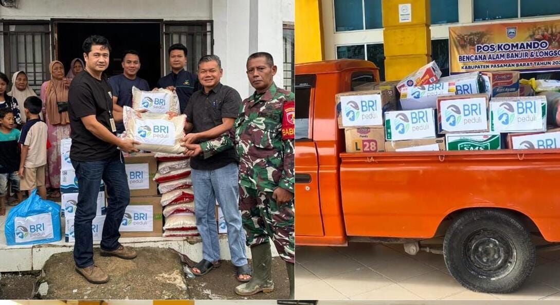 respon-cepat-bri-peduli:-salurkan-bantuan-sembako-di-enam-kecamatan-terdampak-parah-banjir-pesisir-selatan