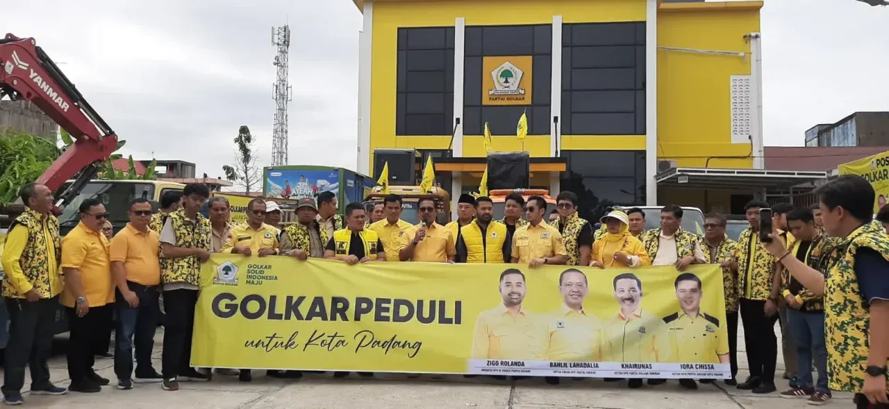 banjir-dan-longsor-sumbar,-golkar-kerahkan-bantuan-alat-berat-dan-ribuan-sembako