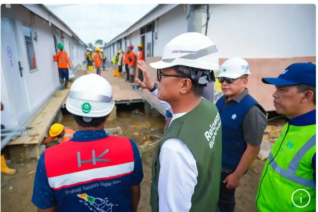 jelang-kunjungan-presiden,-coo-danantara-pastikan-kualitas-huntara-kuala-simpang