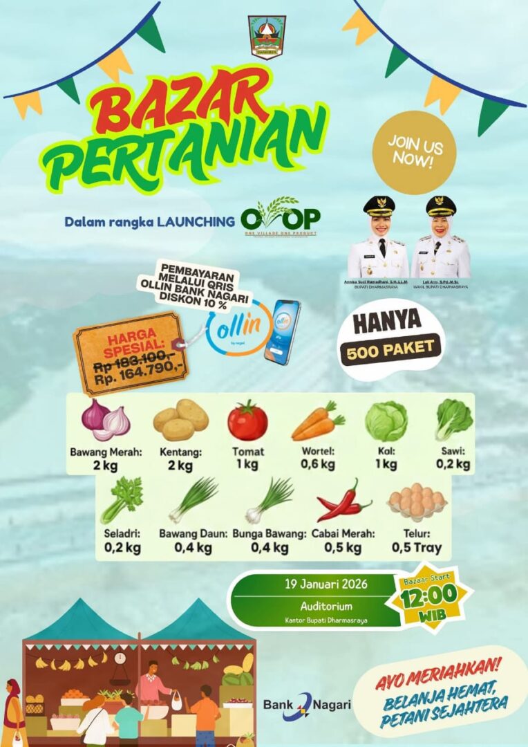 pemkab-dharmasraya-gelar-bazar-pertanian-dalam-rangka-launching-program-ovop