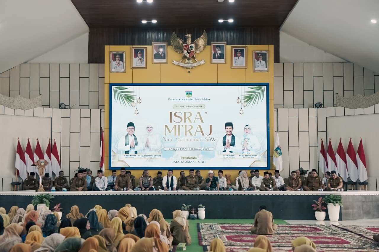 pemkab-solok-selatan-refleksikan-peringatan-isra-mi’raj-untuk-peningkatan-disiplin-dan-integritas-asn