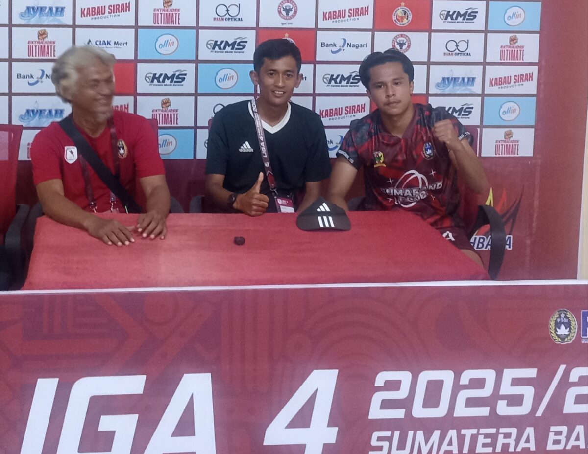 liga-4-sumbar,-gaung-putra-vs-gumarang-berakhir-1-1,-persiapan-sama-sama-tak-matang
