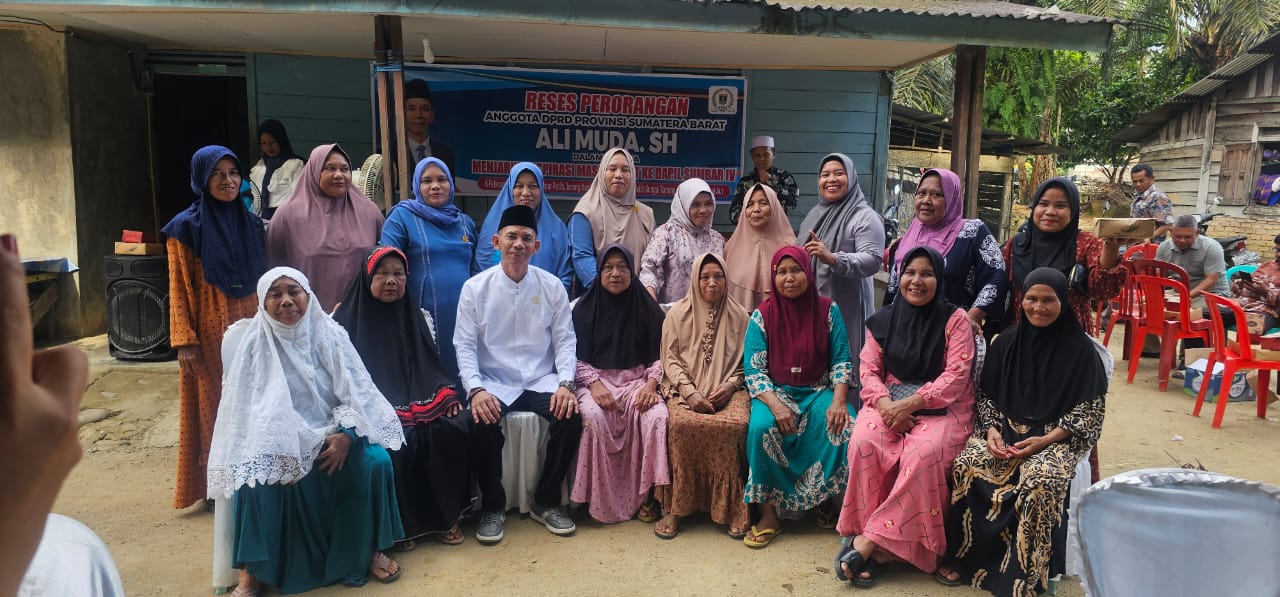 ali-muda-serap-aspirasi-warga-sungai-aur-pasbar,-minta-jalan-perkampungan-dicor