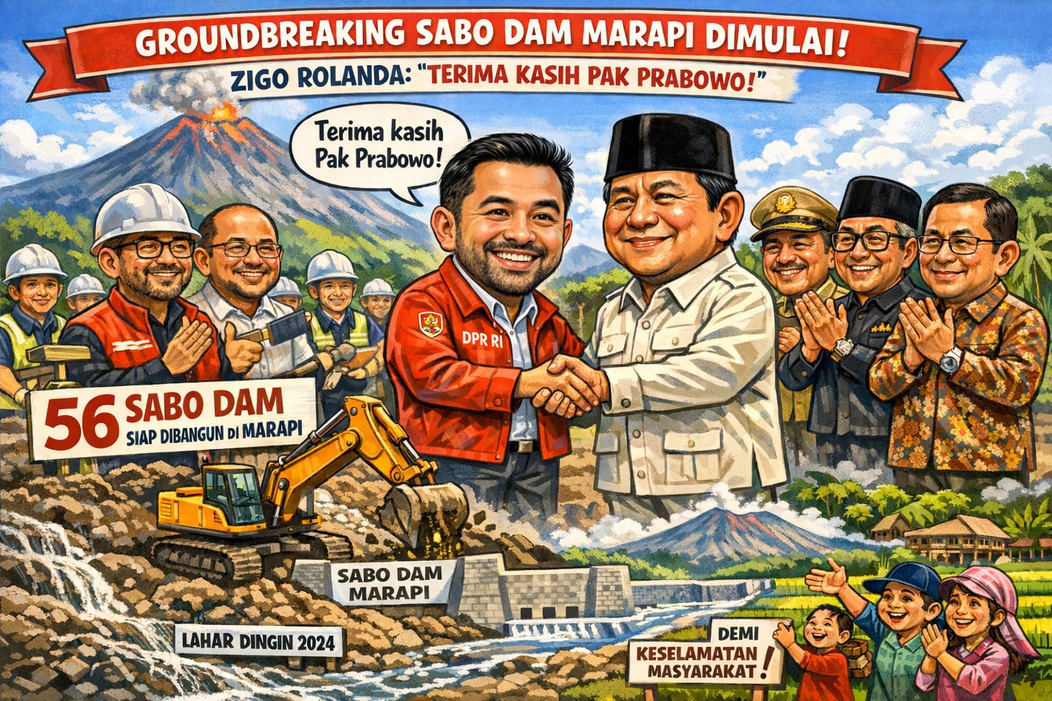 desa-terindah-pariangan-awali -groundbreaking-sabo-dam-marapi,-zigo-rolanda:-terima-kasih-pak-prabowo