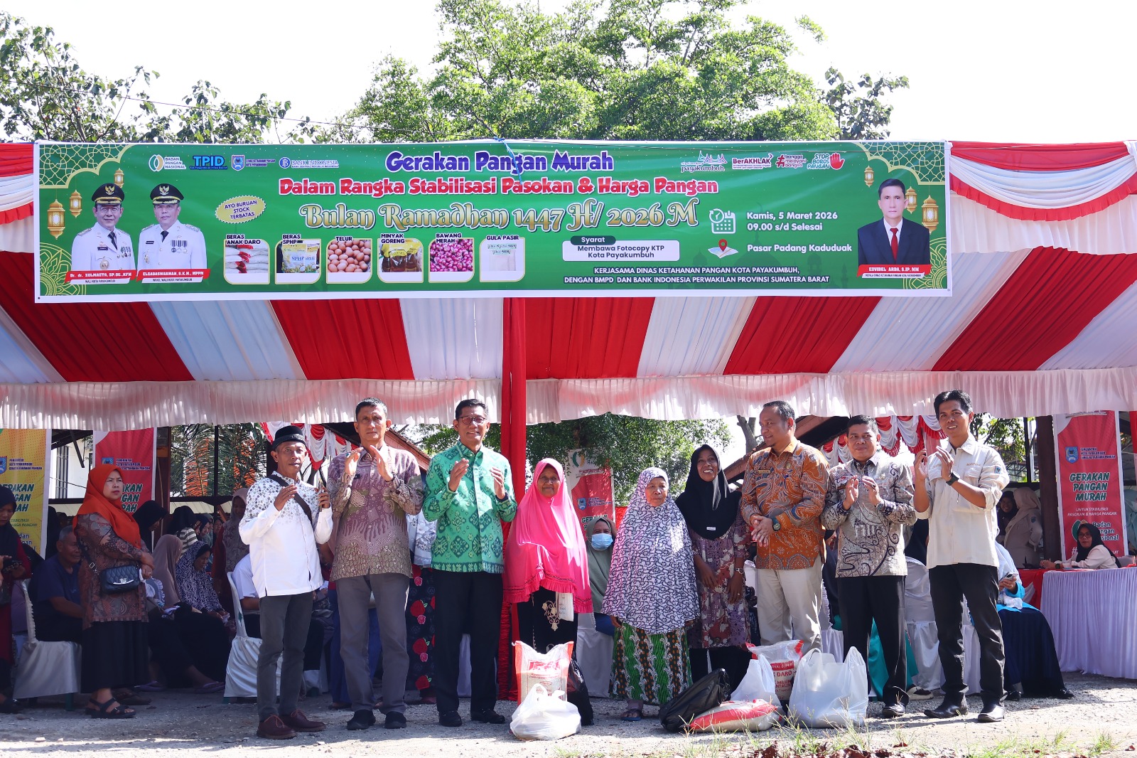 jaga-stabilitas-dan-harga-pangan-saat-ramadhan,-pemko-payakumbuh-gelar-gerakan-pangan-murah