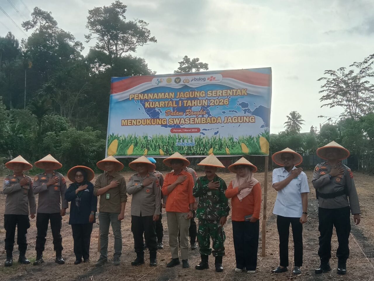 kapolres-pessel-pimpin-tanam-jagung-serentak,-dukung-program-swasembada-pangan-presiden