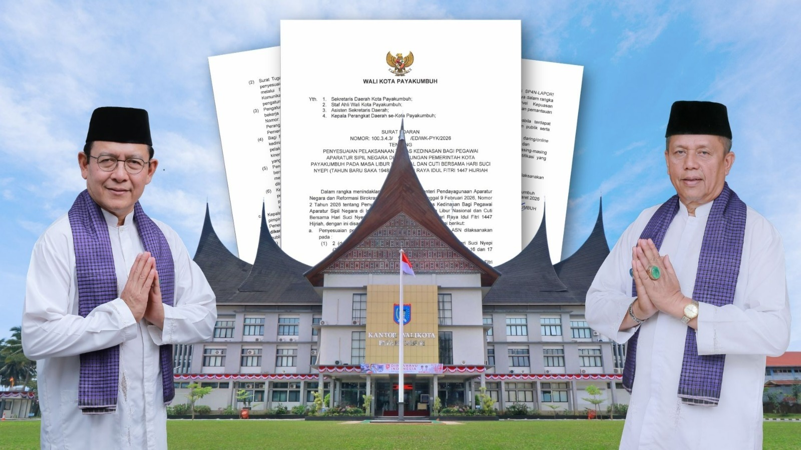 atur-wfa-asn-saat-libur-nasional,-pemko-payakumbuh-pastikan-pelayanan-publik-tetap-optimal